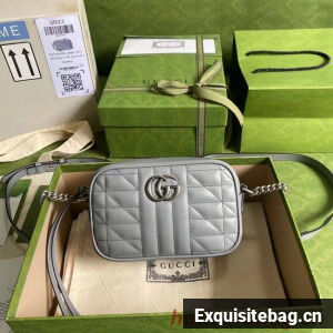 Gucci GG Marmont mini shoulder bag 634936 Dark grey