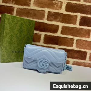 Gucci GG Marmont mini shoulder bag 699757 blue