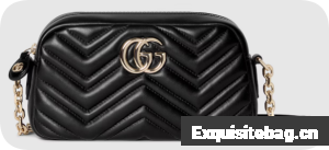 Gucci GG Marmont small camera bag 855273 black