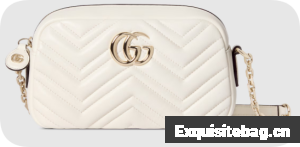 Gucci GG Marmont small camera bag 855273 white