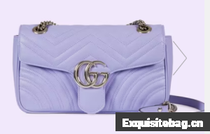 Gucci GG Marmont small shoulder bag 443497 Lilac