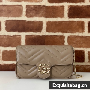 Gucci GG Marmont small shoulder bag 751526 Dusty pink