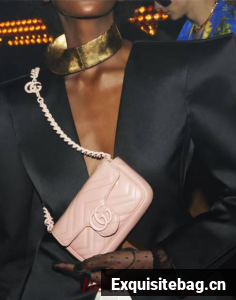 Gucci GG Marmont super mini pink bag 476433 pink chain