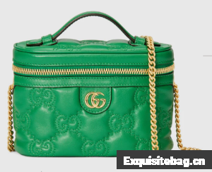 Gucci GG Matelasse top handle mini bag 723770 Green
