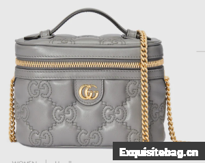 Gucci GG Matelasse top handle mini bag 723770 Grey