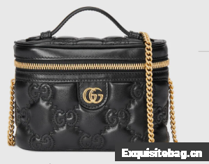 Gucci GG Matelasse top handle mini bag 723770 black