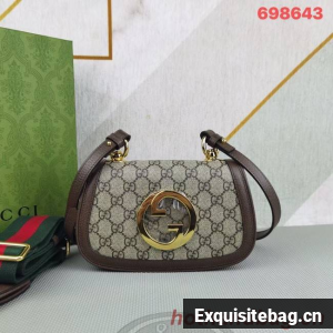 Gucci GG Supreme canvas Blondie mini bag 698643 brown