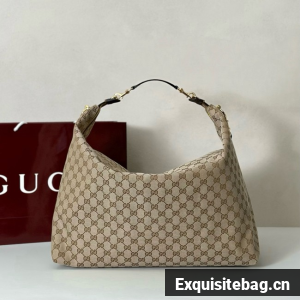Gucci GG Supreme canvas Hobo Top Handle Bag 864485 Apricot
