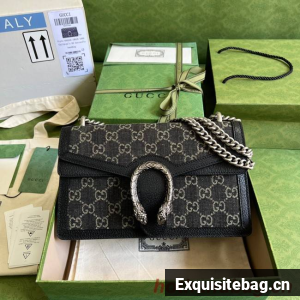 Gucci GG denim Dionysus GG shoulder bag 400249 Black