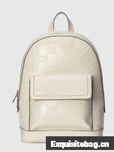Gucci GG embossed backpack 658579 white