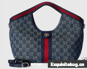 Gucci Giglio small tote bag 860845 blue