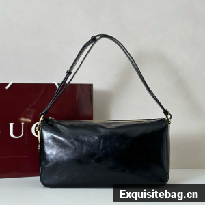 Gucci Half Horsebit large shoulder bag 862530 black