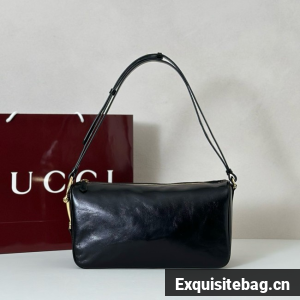 Gucci Half Horsebit medium shoulder bag 860787 BLACK