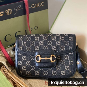 Gucci Horsebit 1955 shoulder bag 602204 Black