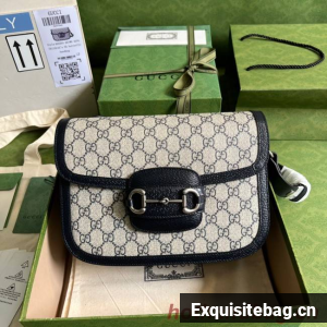 Gucci Horsebit 1955 shoulder bag 602204 Blue