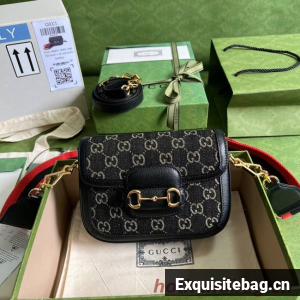 Gucci Horsebit 1955 shoulder bag 658574 Black