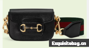 Gucci Horsebit 1955 strap wallet 699760 Black 