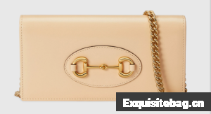 Gucci Horsebit 1955 wallet with chain 621892 Beige