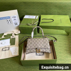 Gucci Hourglass XS Top Handle Bag 28332S gray