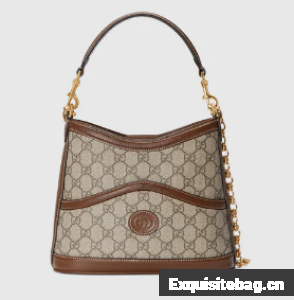 Gucci Large shoulder bag with Interlocking G 696011 brown