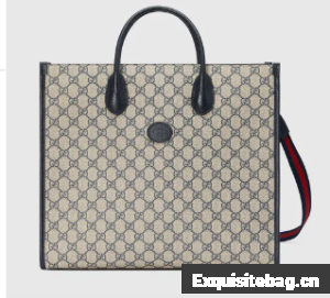 Gucci Medium tote with Interlocking G 674148 blue