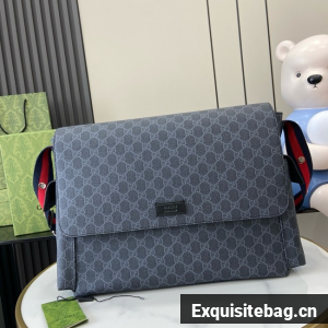 Gucci Messenger Diaper Bag GG Plus 211131 black