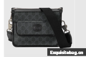 Gucci Messenger bag with Interlocking G 674164 black