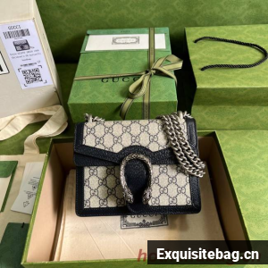 Gucci Mini Dionysus GG Canvas Shoulder Bag 421970 blue