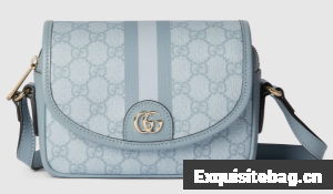 Gucci OPHIDIA GG MINI SHOULDER BAG 772239 Dusty blue