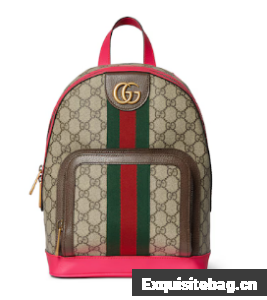 Gucci OPHIDIA GG SMALL BACKPACK 547965 Fuchsia