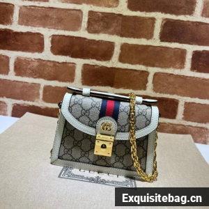 Gucci OPHIDIA MINI SHOULDER BAG A696180 white