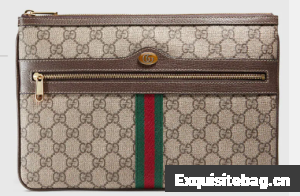 Gucci Ophidia GG Supreme pouch 517551 brown