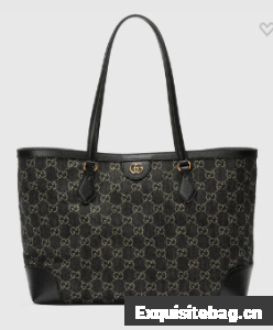 Gucci Ophidia medium tote with Web 631685 Black
