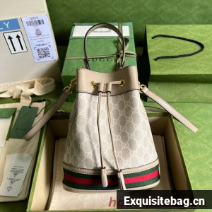 Gucci Ophidia small GG bucket bag 550621 Beige