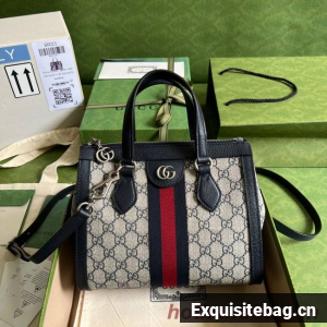 Gucci Ophidia small GG tote bag 547551 blue
