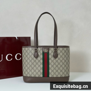 Gucci Ophidia small tote bag 836849 dark brown