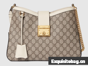 Gucci PADLOCK GG MEDIUM SHOULDER BAG 795113 white