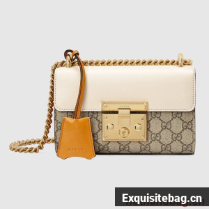 Gucci Padlock small shoulder bag 409487 White