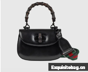 Gucci Small top handle bag with Bamboo 675797 black