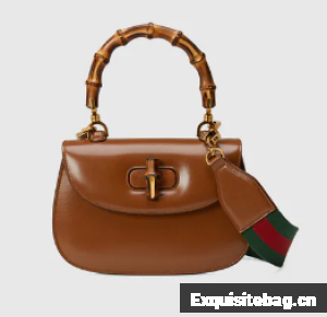 Gucci Small top handle bag with Bamboo 675797 brown