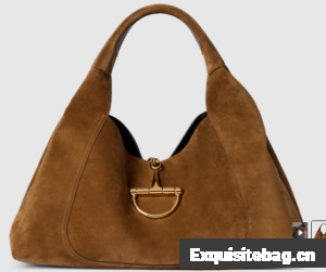 Gucci Softbit maxi shoulder bag 837466 Variation brown suede