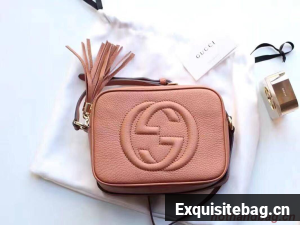 Gucci Soho Calfskin Leather Disco Bag 308364 Rose Beige