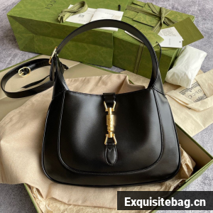 Gucci Vintage Jackie 1961 Original Leather Hobo Bag 636709 Black