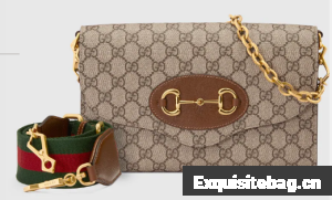 Gucci canvas Horsebit 1955 small bag 677286 brown