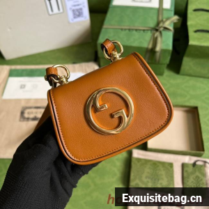 Gucci mini Blondie card case wallet 698635 Dark orange