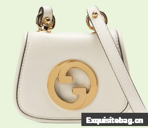 Gucci mini Blondie card case wallet 698635 white