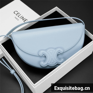 CELINE BESACE CUIR TRIOMPHE CALFSKIN 111233 light blue