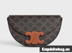 CELINE BESACE CUIR TRIOMPHE IN TRIOMPHE CANVAS AND CALFSKIN 111233