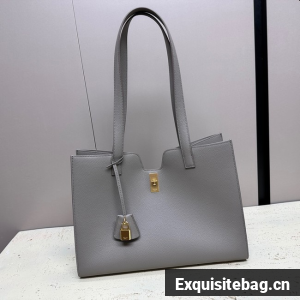 CELINE CABAS 16 IN SUPPLE GRAINED CALFSKIN 112583 gray