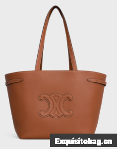 CELINE MEDIUM CABAS ANAIS CUIR TRIOMPHE IN GRAINED CALFSKIN 116853 TAN